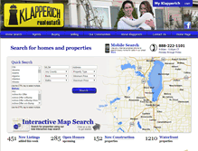 Tablet Screenshot of klapperichrealestate.com